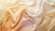 © Олег Фадеев - Close-up of a draped fabric with a smooth texture and a gradient of beige to pale pink. The fabric appears to be a type of sheer or chiffon, with a soft, flowing quality