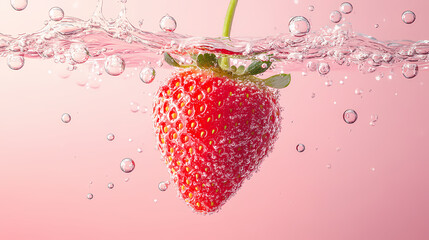 Wall Mural - Fresh strawberries