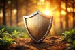 © kansak01 - surety bond shield trustworthiness secure protection guarantee stability confidence strength unity integration harmony warm natural light soft focus blurred background earthy tones serene atmosphere