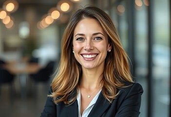 portrait of a smiling business woman