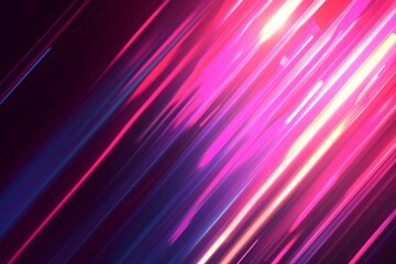 Poster - Vibrant Diagonal Light Streaks Creating a Dynamic Abstract Background