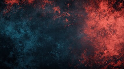 Poster - Abstract textured red and blue smoky background, perfect for creative designs, presentations, and digital art concepts.