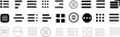 © Arafat - hamburger menu vector set, three line menu icon, UI symbol, user interface vector symbols, navigation elements, web buttons filled and outline designs, flat icons element