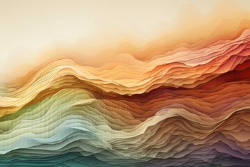 Wall Mural - Abstract colorful data visualization background with electronic waves vibrant colors, handcrafted, artisanal, craftsmanship, unique motifs
