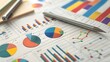 © phairot - an image that blends compelling narratives with data visualization elements, using charts, graphs, and figures to craft a visually engaging and informative story