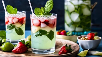 Sticker -  Refreshing summer cocktails with a twist of freshness