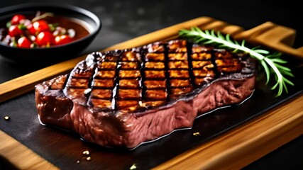 Sticker -  Deliciously grilled steak ready to be savored