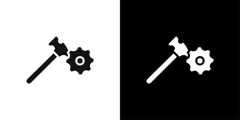 Repair icon Flat vector set outline