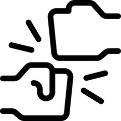 Poster - Fist is bumping a folder, representing the concept of teamwork and collaboration