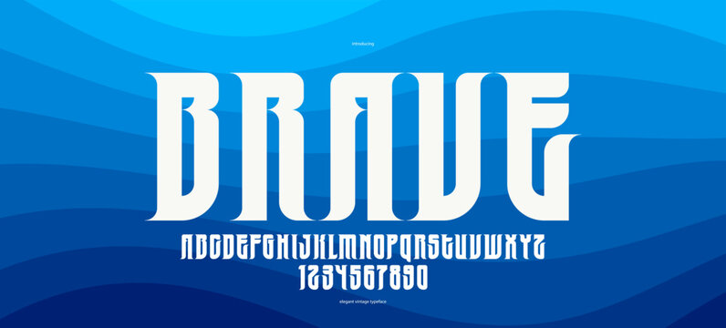 Modern luxury vector font, elegant display typeface in classic style best for logo and emblem creation, fashion typography classy and exclusive style, for titles and slogans.