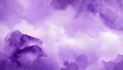 Wall Mural - purple watercolor background with clouds texture