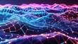 © Oksana Smyshliaeva - Vibrant Digital Network Landscape with Futuristic Connectivity