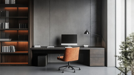 Wall Mural - minimalist images of sleek home offices