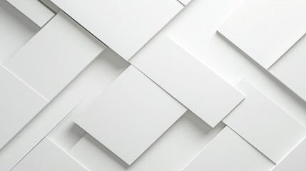 Poster - Minimalist white background with intersecting lines and subtle gradients, forming a sophisticated abstract geometric design.