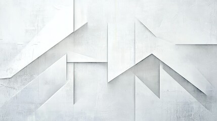 Poster - Subtle geometric pattern in various shades of white, creating a refined and minimalist abstract background.