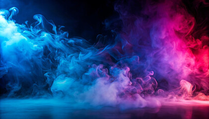 Wall Mural - Abstract background with colorful smoke