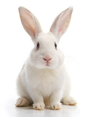 White Rabbit, isolated on white background