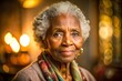 © Man888 - Soulful Serenity: Elderly African American woman with a calm and serene expression, warm colors, soft lighting.