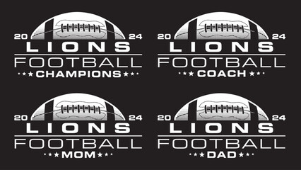 Wall Mural - football champions 2024 - lions designs is a sports design template that includes a graphic basketba
