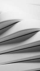 Poster - Abstract spinning tower formed by the tiles. Design. Vertical rotating spiral.