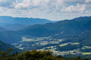  高地から望む美作の里