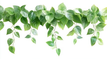 Poster - A green plant with leaves hanging down