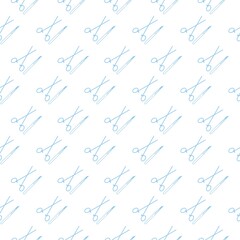 Sticker - Surgical instruments and tools for surgery seamless pattern