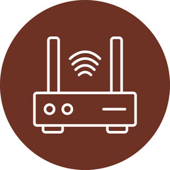 Canvas Print - Router Vector Icon Design