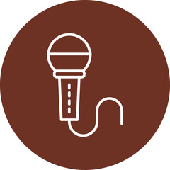 Canvas Print - Mic Vector Icon Design