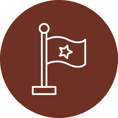 Sticker - Flag Vector Icon Design