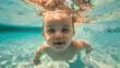 © sam - portrait of baby underwater