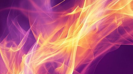 Wall Mural - Abstract image of colorful flames with flowing shapes and gradients.