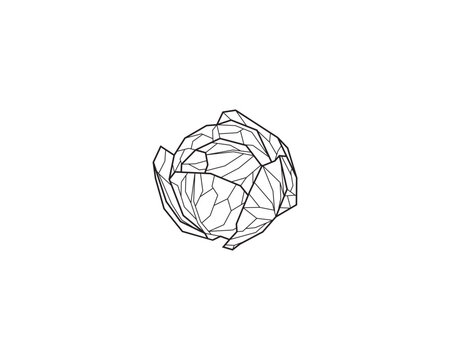 logo cabbage geometri