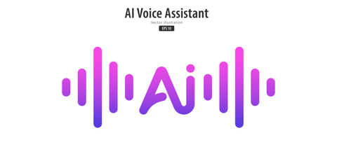 Poster - Generate music by AI icon. Artificial intelligence creates music concepts. Machine learning text to generate Musical. UI UX design for app and web. Vector illustration.