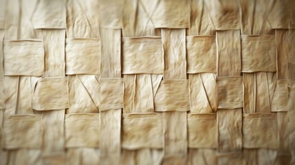 Poster - A textured background featuring a woven basket weave pattern in soft, neutral tones