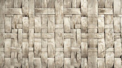 Poster - A textured background featuring a woven basket weave pattern in soft, neutral tones