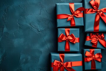 Tech Gift. Red Bow Wrapped Digital Gift for Holiday Concept