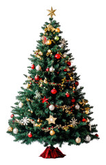 png colorful december christmas tree