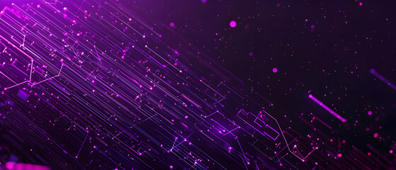 
A flat vector illustration of a graphic technology background, deep purple tones, coding elements, grid patterns, code symbols floating, modern and clean vector art, subtle lighting effects, digital 