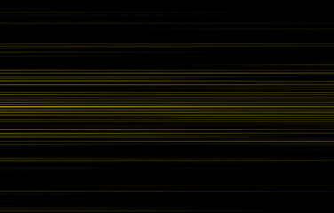 Poster - A pattern of horizontal scan lines in yellow on black abstract background