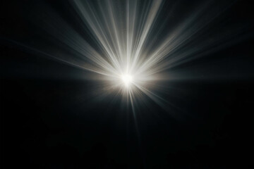 ethereal light burst: a captivating image of a radiant, white light bursting forth from a central po