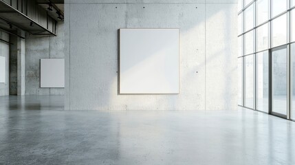 Poster - Decorative Art Frame Display, elegant blank frames arranged for showcasing artwork, versatile setting with ample free space for creative presentations and designs