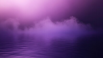 Poster - A misty purple fog background, ideal for creating atmospheric overlays or text spaces in design projects.