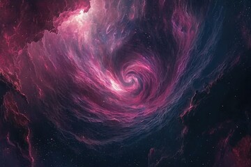 Wall Mural - A mesmerizing cosmic swirl of vibrant colors depicting the beauty of the universe in stunning detail.