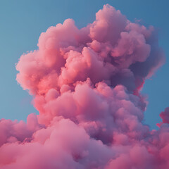 pink clouds in the sky