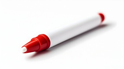 Poster - Whiteboard Marker with Cap Off Isolated on Clean White Background Perfect for Office Education or Creative Presentations
