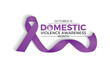 © uazzal - Domestic Violence Awareness Month. Banner poster, flyer and background design template. Vector illustration