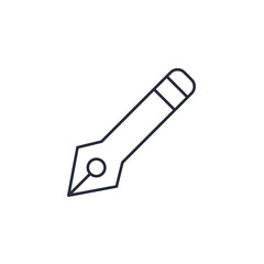 Leinwandbilder - pen icon vector illustration. pen symbol isolated on white background