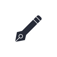 Leinwandbilder - pen icon vector illustration. pen symbol isolated on white background