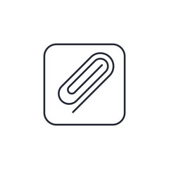 Leinwandbilder - paper clip icon vector illustration. paper clip symbol isolated on white background
